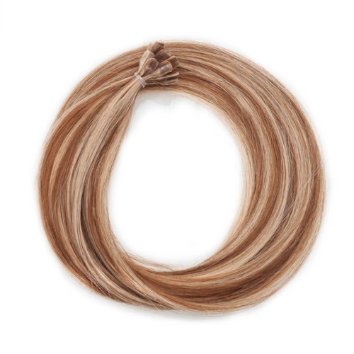 Rapunzel of Sweden Nail Hair  Premium Straight 40 cm M5.4/7.8 Strawberry Brown Mix