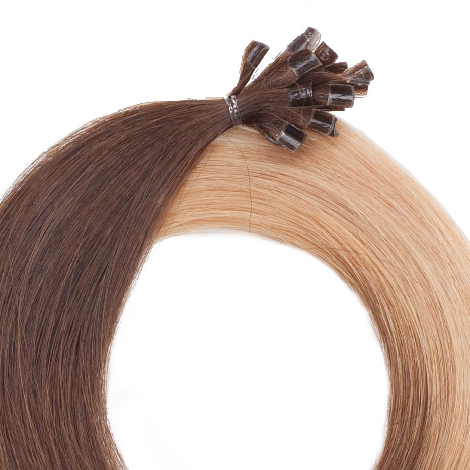 Rapunzel of Sweden Nail Hair Premium Straight O2.0/7.5 Medium Brown Ombre 40cm
