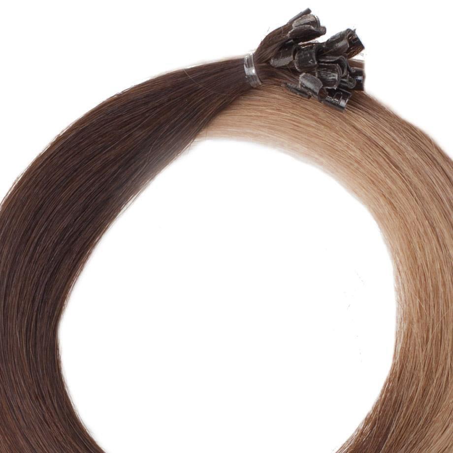 Rapunzel of Sweden Nail Hair Premium Straight O2.2/7.3 Brown Ash Ombre 40cm
