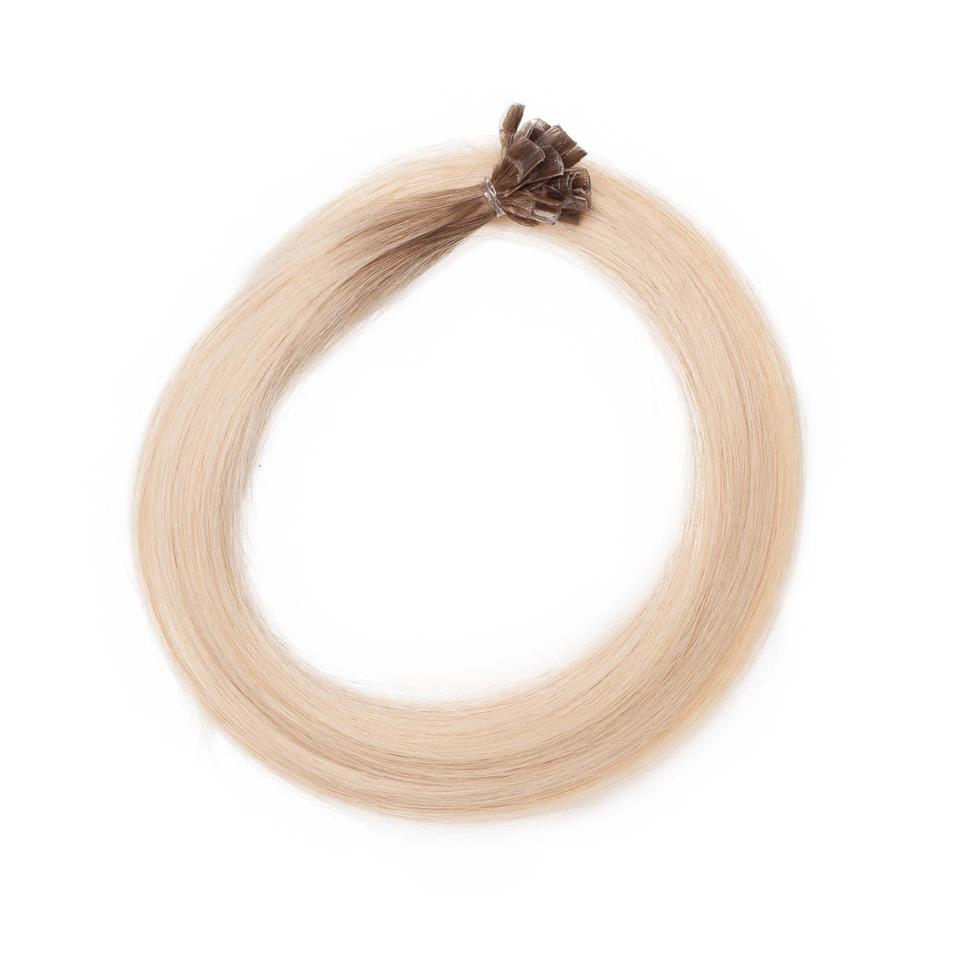 Rapunzel of Sweden Nail Hair Premium Straight R7.3/8.0 Cendre Golden Blonde Root 40cm