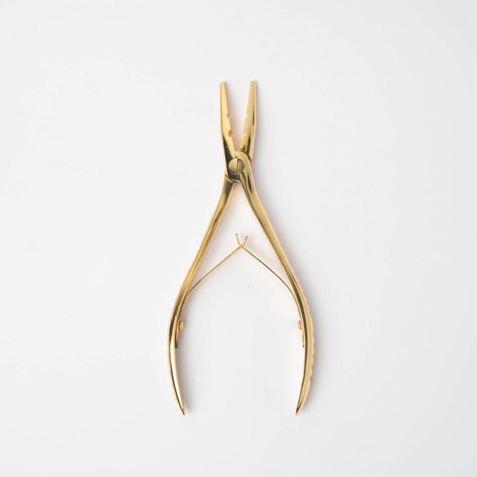 Rapunzel of Sweden Pliers - mircoring + nail hair removal GOLD  