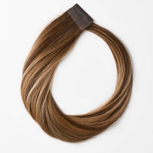 Rapunzel of Sweden Premium Tape Extensions Straight / Classic Tape 4 cm / 8 pieces 50 cm Hazelnut Caramel Balayage B2.3/5.0