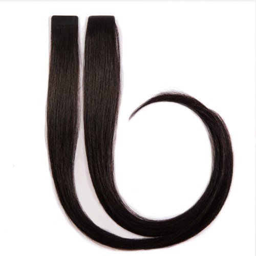 Rapunzel of Sweden Premium Tape Extensions Straight / Mixed Tapes 3 cm / 8 pieces 50 cm 1.2 Black Brown