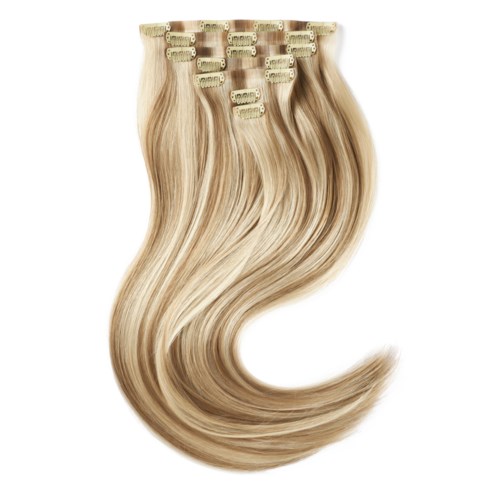 Rapunzel of Sweden Invisible Clip-ins Straight / Medium Volume / 7 pieces cm M7.3/10.8 Cendre Ash Blonde Mix 50
