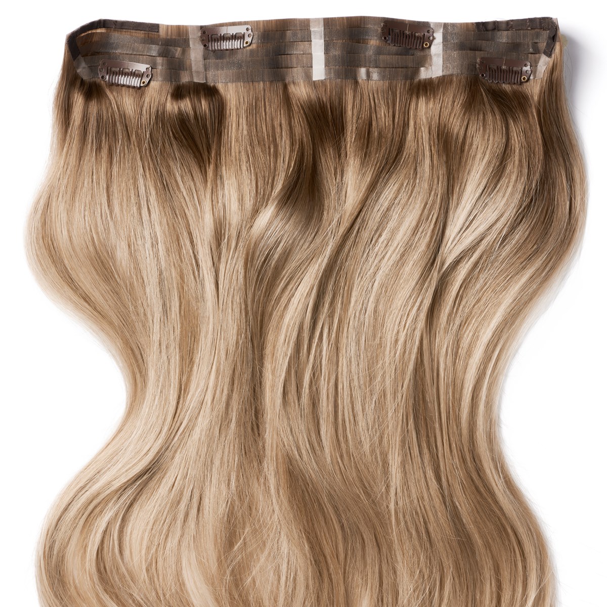 Läs mer om Rapunzel of Sweden Hair pieces Sleek Hairband 50 cm Brown Ash Blonde B