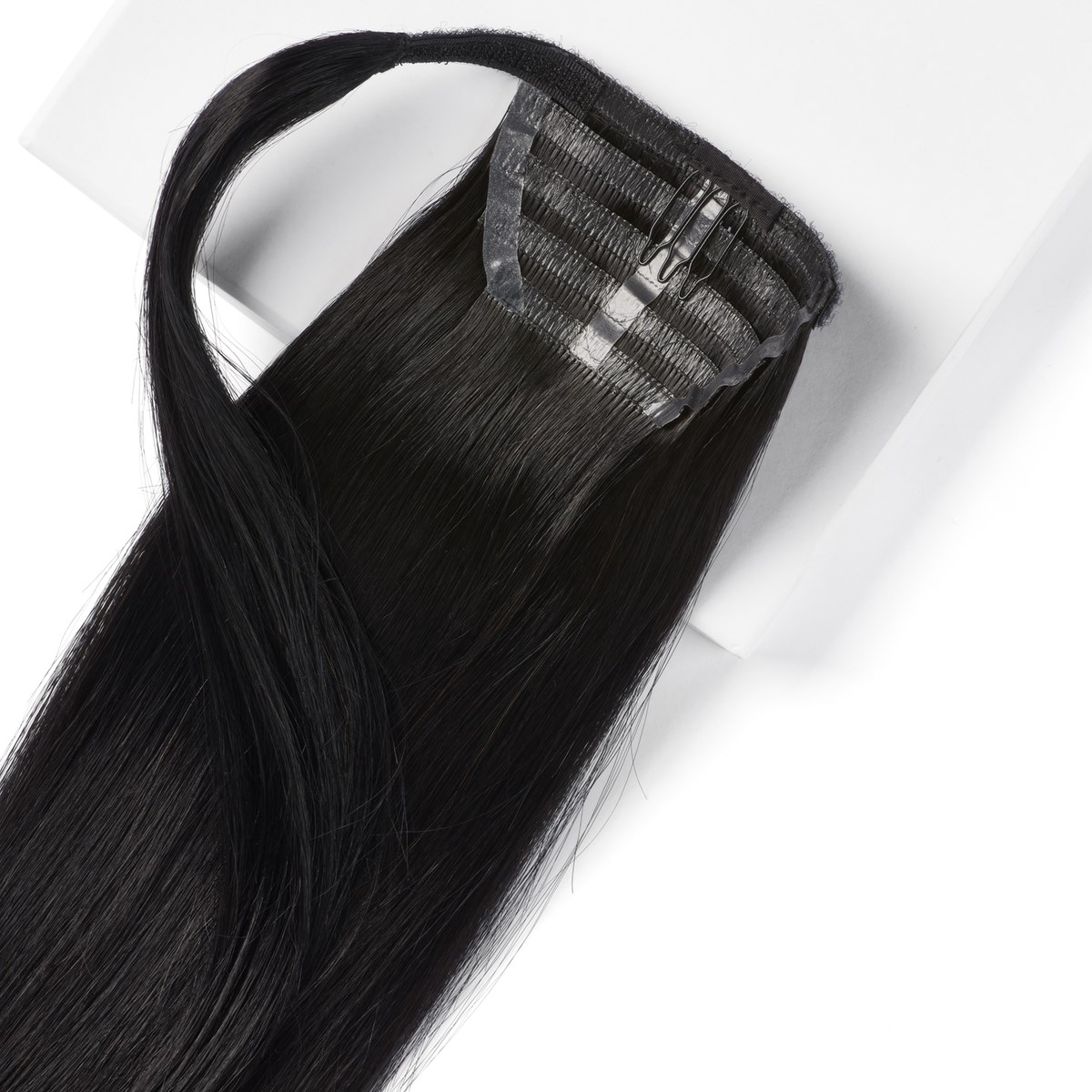 Alternativ bild 1 för Rapunzel of Sweden Hair Pieces Sleek Ponytail 50 cm 1.0 Black