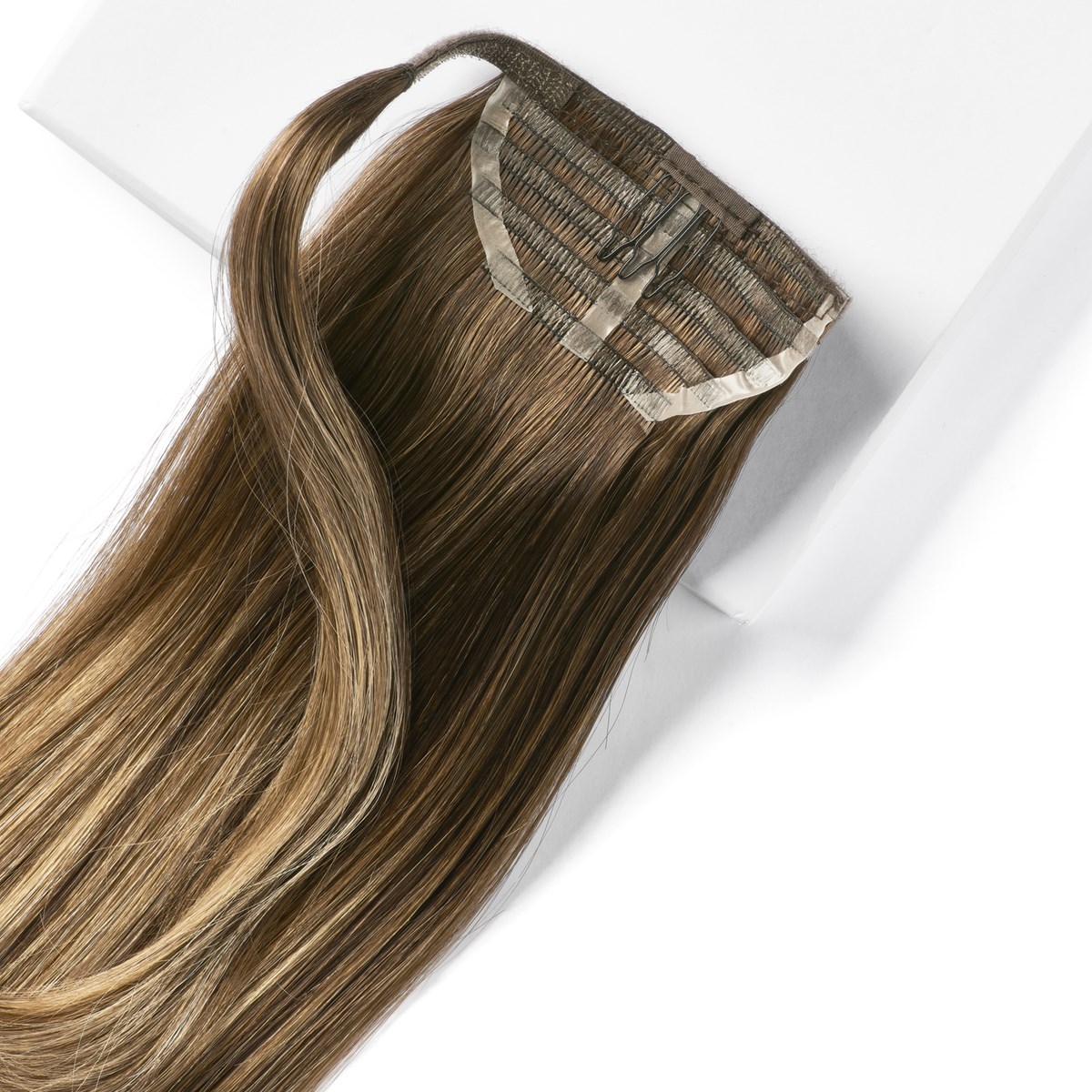 Alternativ bild 1 för Rapunzel of Sweden Hair Pieces Sleek Ponytail 50 cm Hazelnut Caramel B