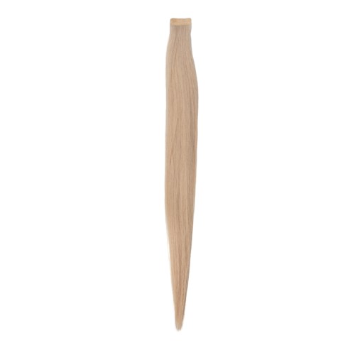 En trädknivnål med en slät, förlängd, lätt kurvad form. Ljusbeige färg och spetsig ände.