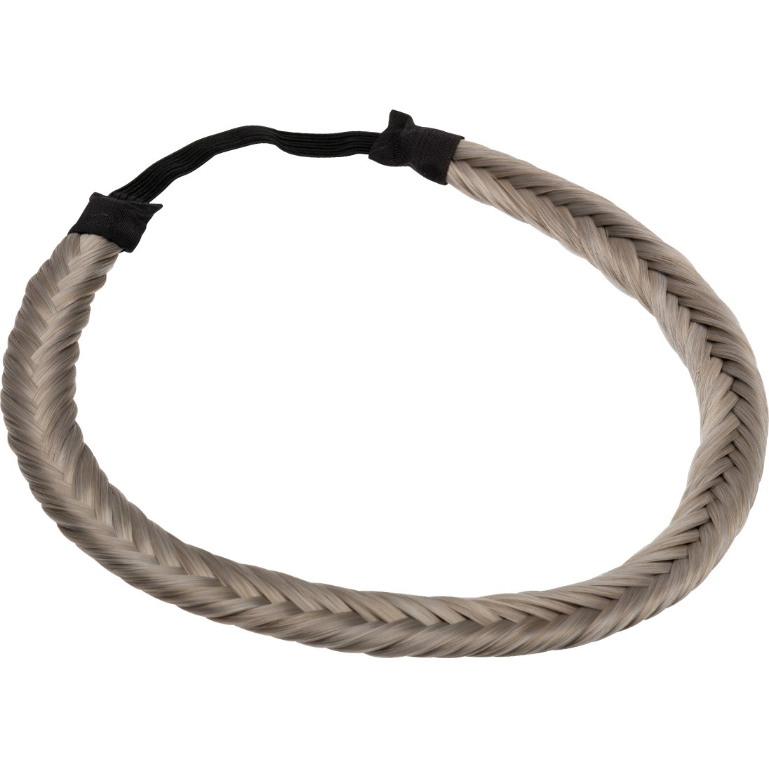 Rapunzel of Sweden Synthetic Braided Headband 10.5 Grey