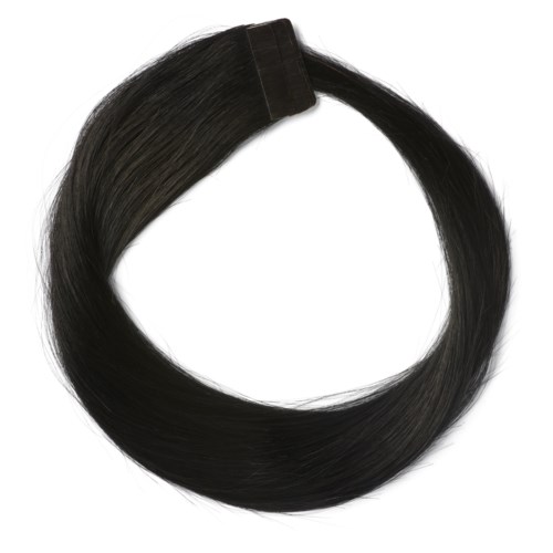 Rapunzel of Sweden Premium Tape Extensions Straight / Classic Tape 4 cm / 8 pieces 50 cm 1.0 Black