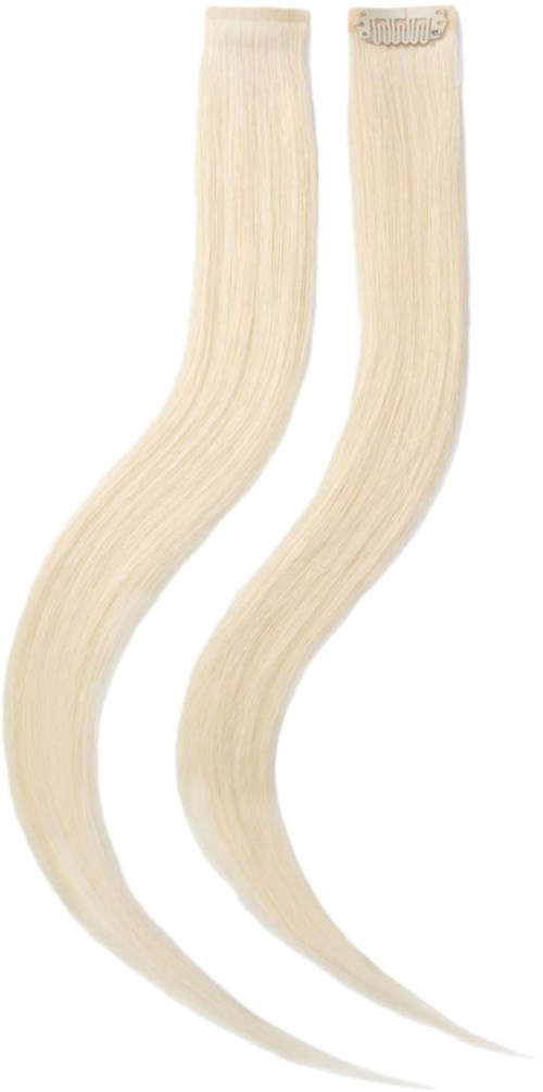 Rapunzel of Sweden Single Invisible Clip-ins Straight / 2 pieces 40 cm 10.10 Platinum Blonde