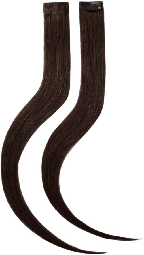 Rapunzel of Sweden Single Invisible Clip-ins Straight / 2 pieces 40 cm 2.3 Chocolate Brown