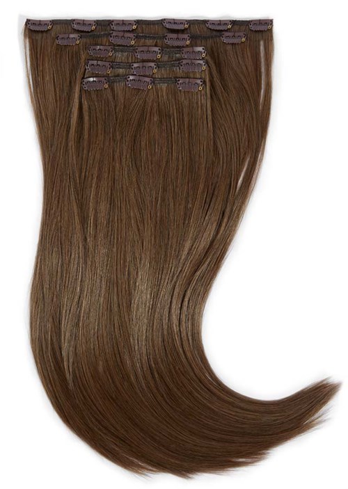 Rapunzel of Sweden Vegan Clip-ins Straight / Medium Volume / 5 pieces50 cm 5.0 Brown