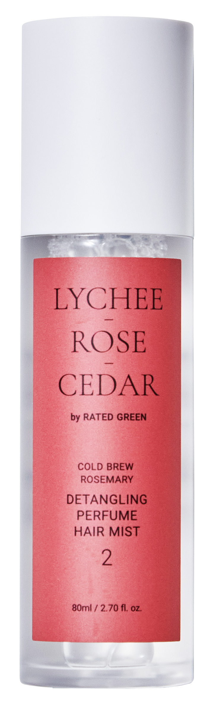 Rated Green Detangling Perfume Hair Mist 2 Lychee-Rose-Cedar 80 ml