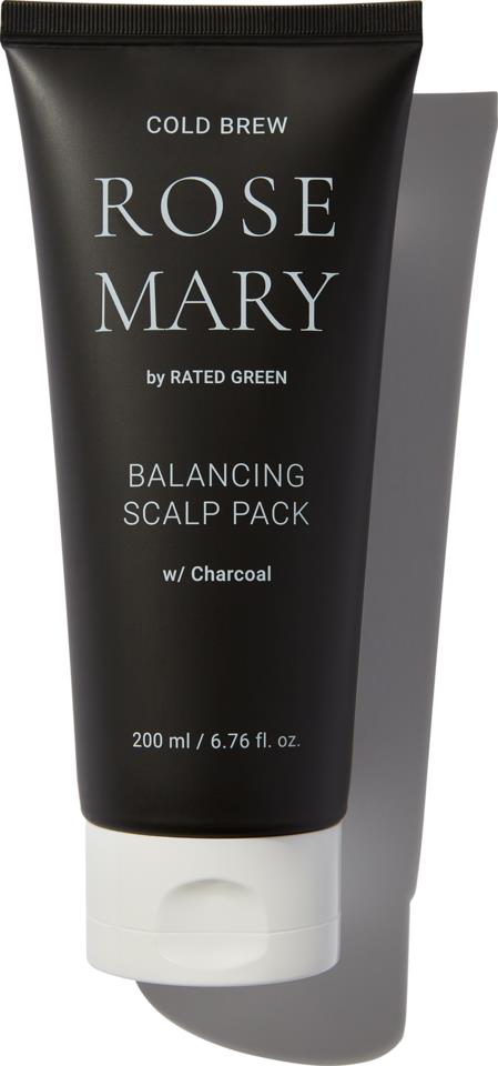 Rated Green Real Mary Cold Brew Rosemary Balancing Scalp Pack Charcoal 200ml