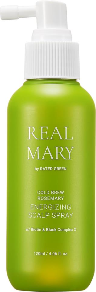 Rated Green Real Mary Cold Brew Rosemary Energizing Scalp Spray 120ml