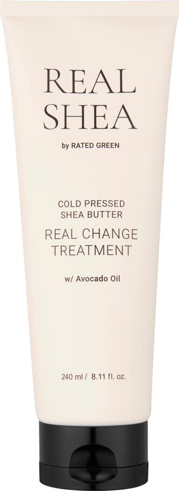 Rated Green Real Shea Cold Pressed Shea Butter Real Change Treatment 240ml