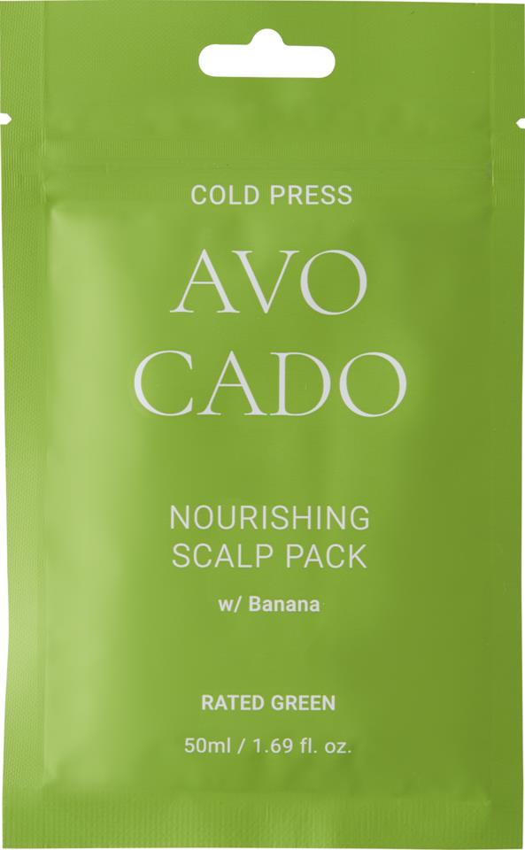 Rated Green Scalp Pack Cold Press Avocado Nourishing Scalp Pack Banana 50ml
