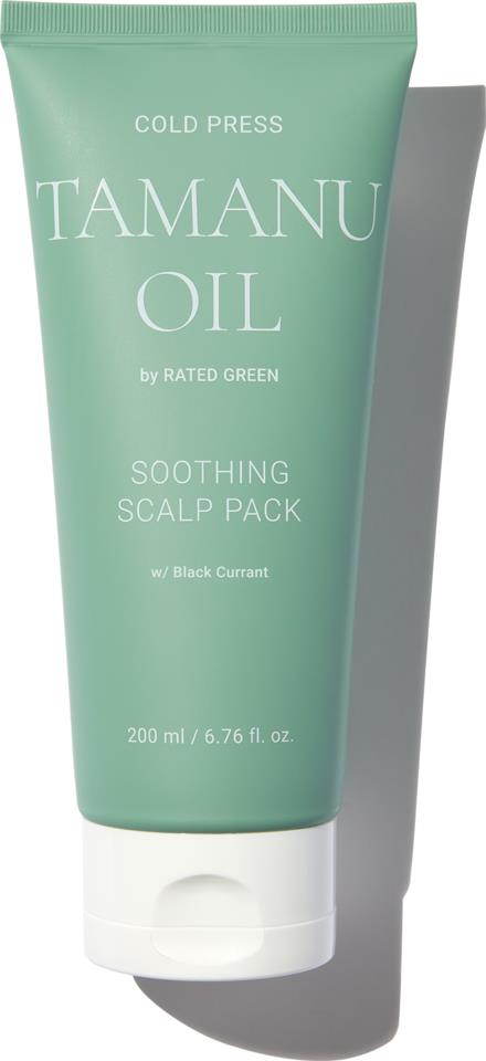 Rated Green Scalp Pack Cold Press Tamanu Oil Soothing Scalp Pack Black Currant 200ml