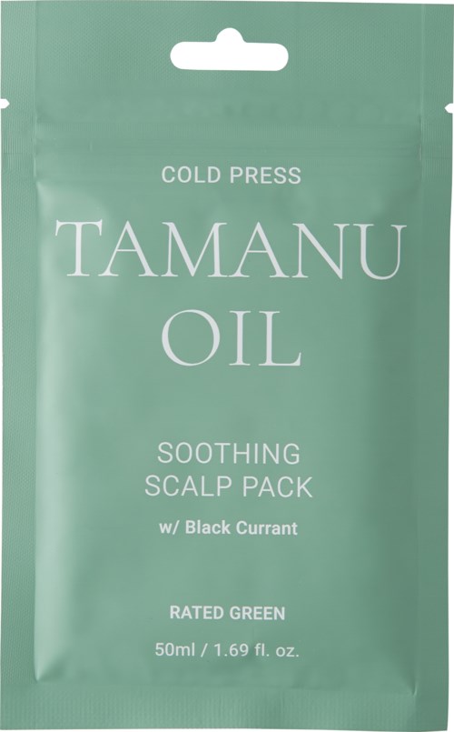 Rated Green Scalp Pack Cold Press Tamanu Oil Soothing Scalp Pack Black Currant 50 ml