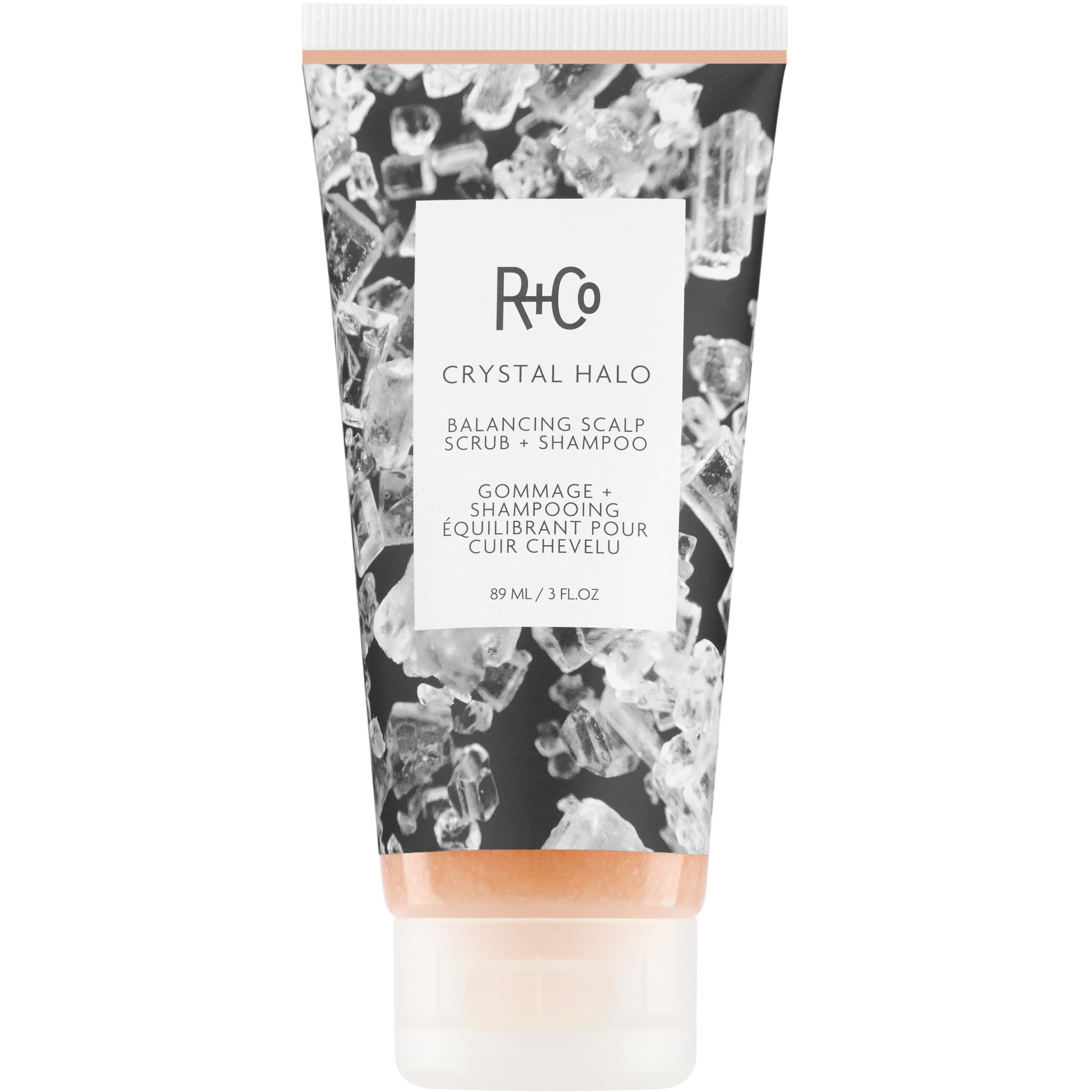 R+Co Crystal Halo Scalp Scrub+Shampoo 89 ml billede