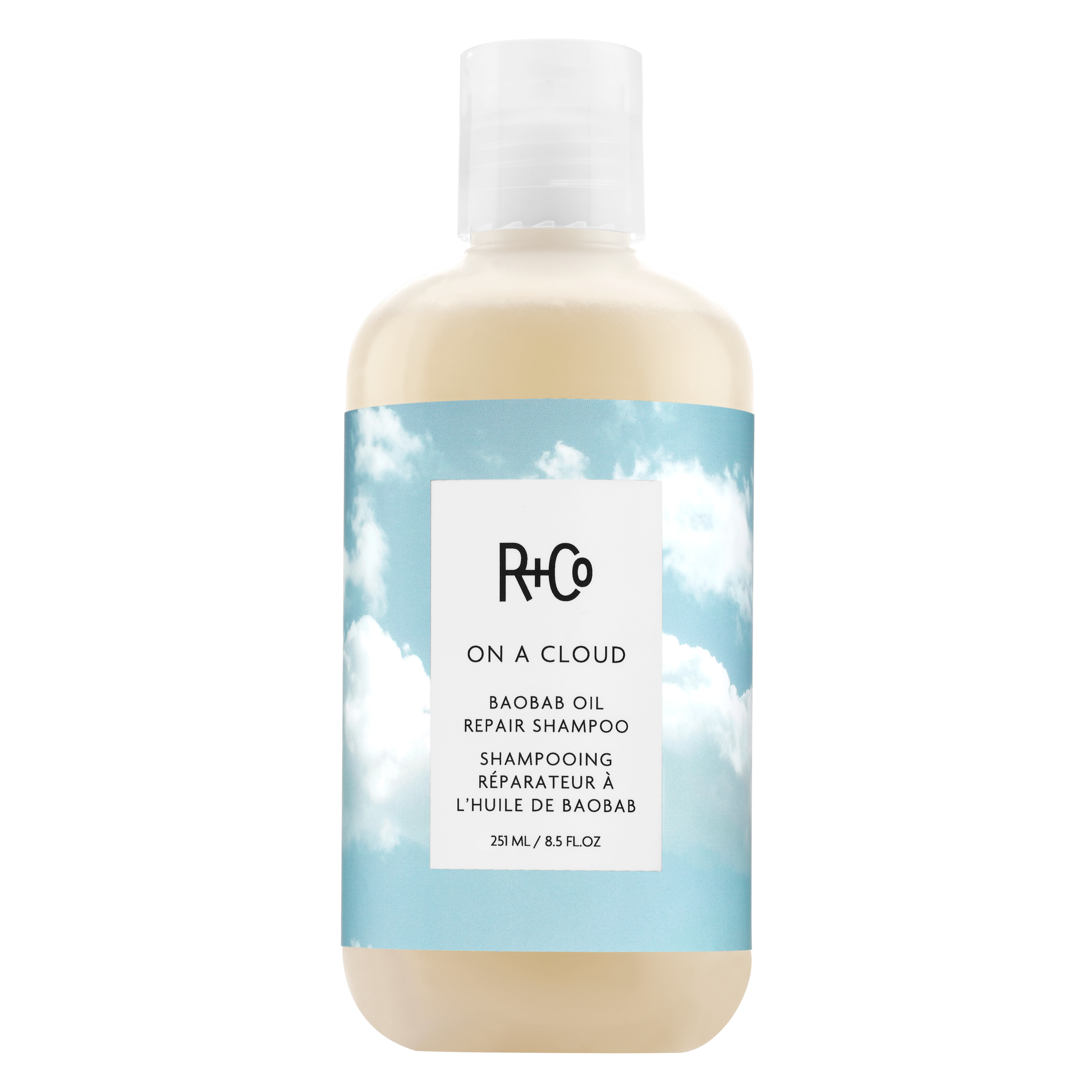 Läs mer om R+Co ON A CLOUD Baobab Oil Repair Shampoo 251 ml