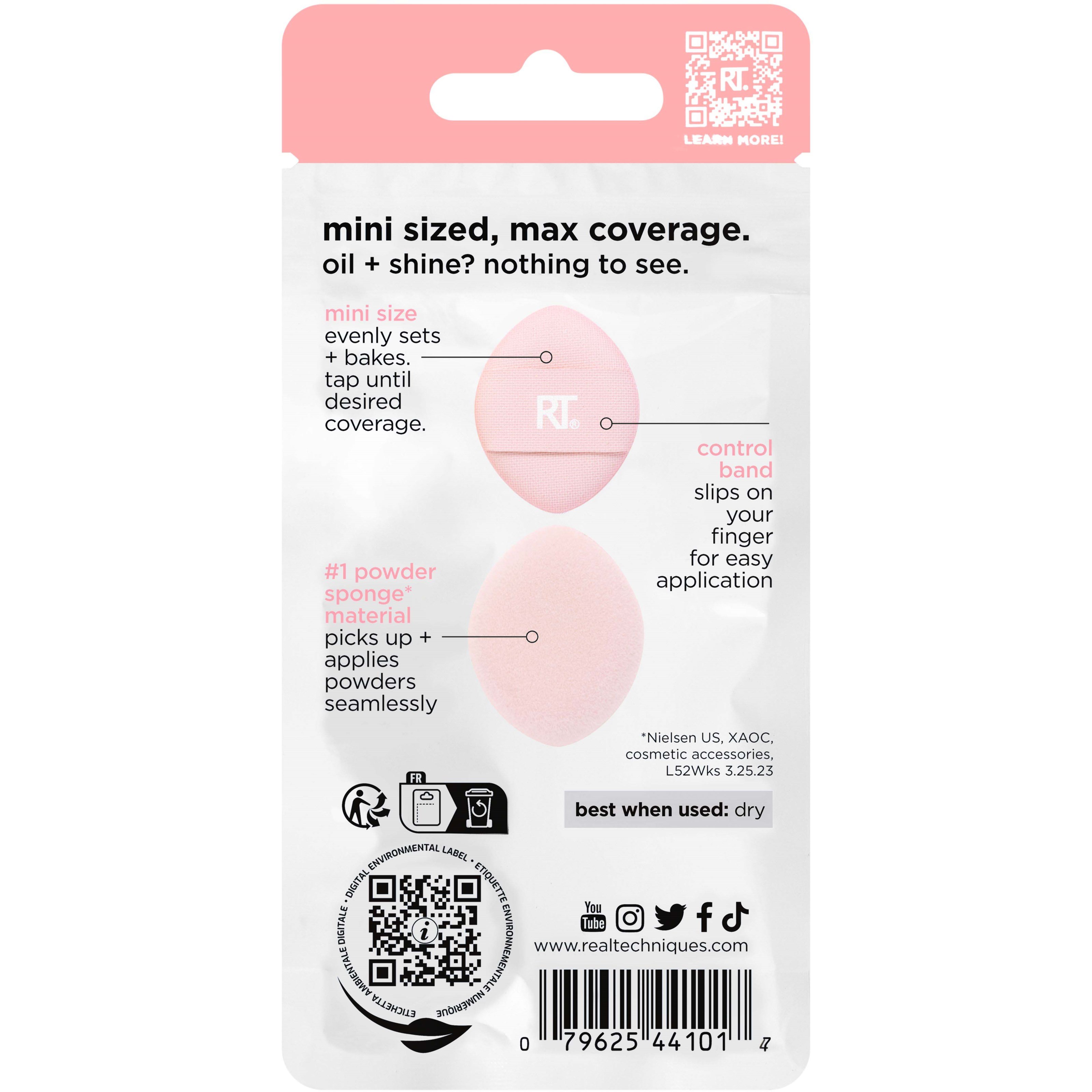 Real Techniques Mini Miracle Powder Puff Trio (obrázok 3)