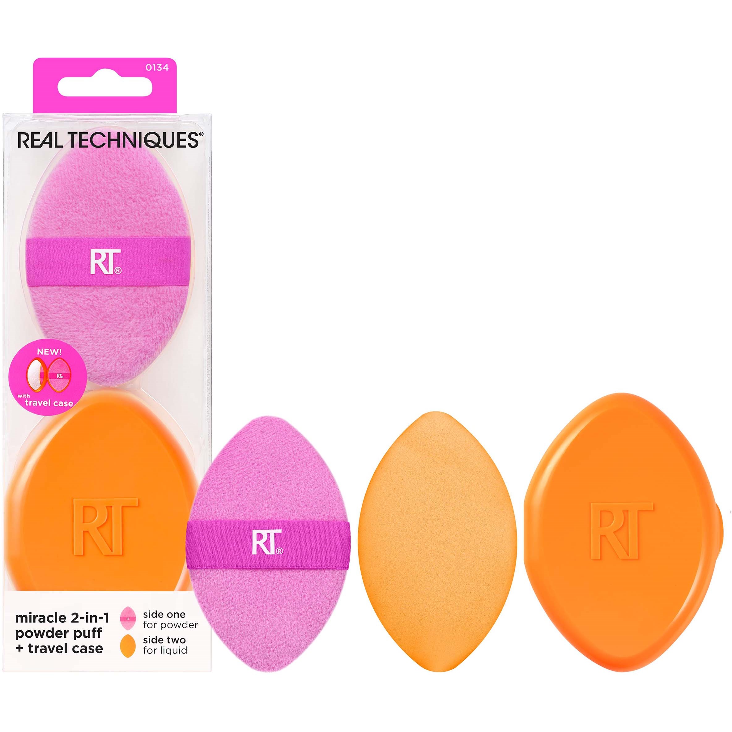 Real Techniques Miracle 2-in-1 Powder Puff + Travel Case (obrázok 3)
