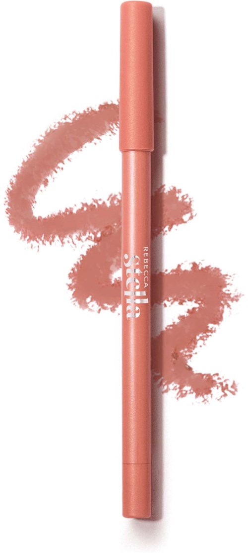 A pink pen writing a light pink squiggle on a white background.