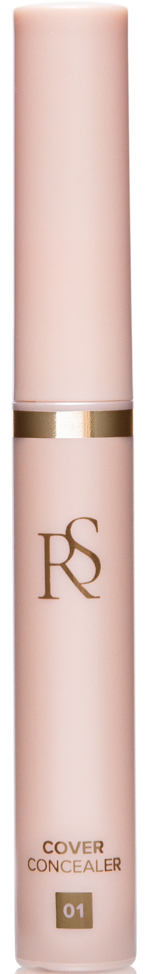 En rosa flaske med concealer med gullRing, merket med nummer 01.