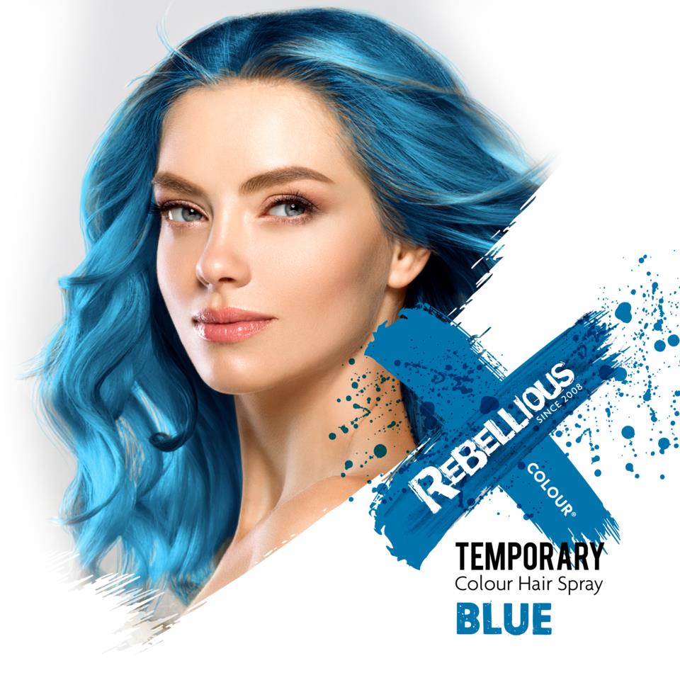 Rebellious Colour Hair Spray Blue 125 ml