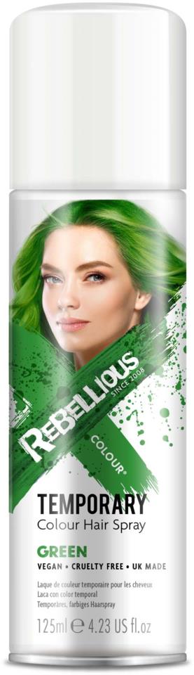 Rebellious Colour Hair Spray Green 125 ml