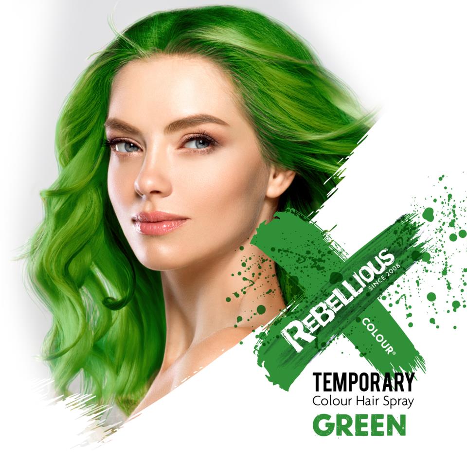 Rebellious Colour Hair Spray Green 125 ml