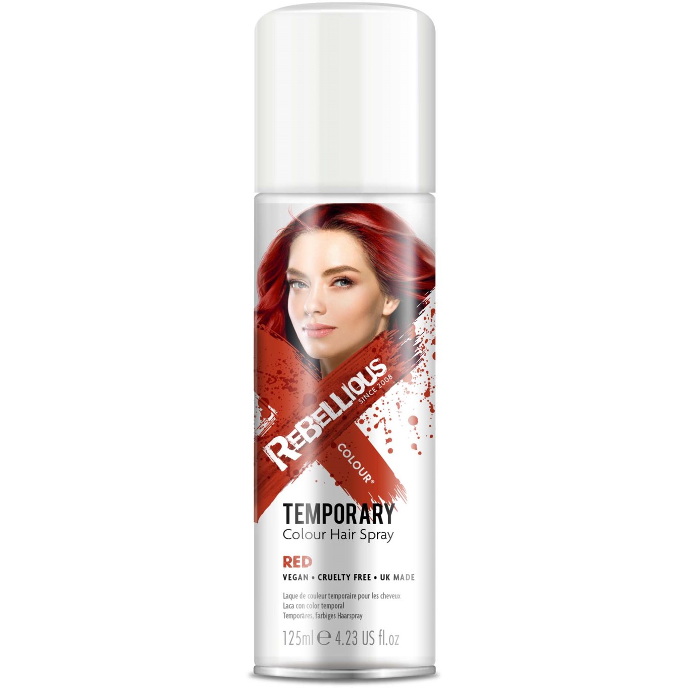 Läs mer om Rebellious Colour Hair Spray Red