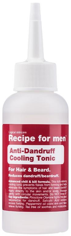 Recipe for men  Anti-Dandruff Cooling Tonic - hair & beard 100 ml