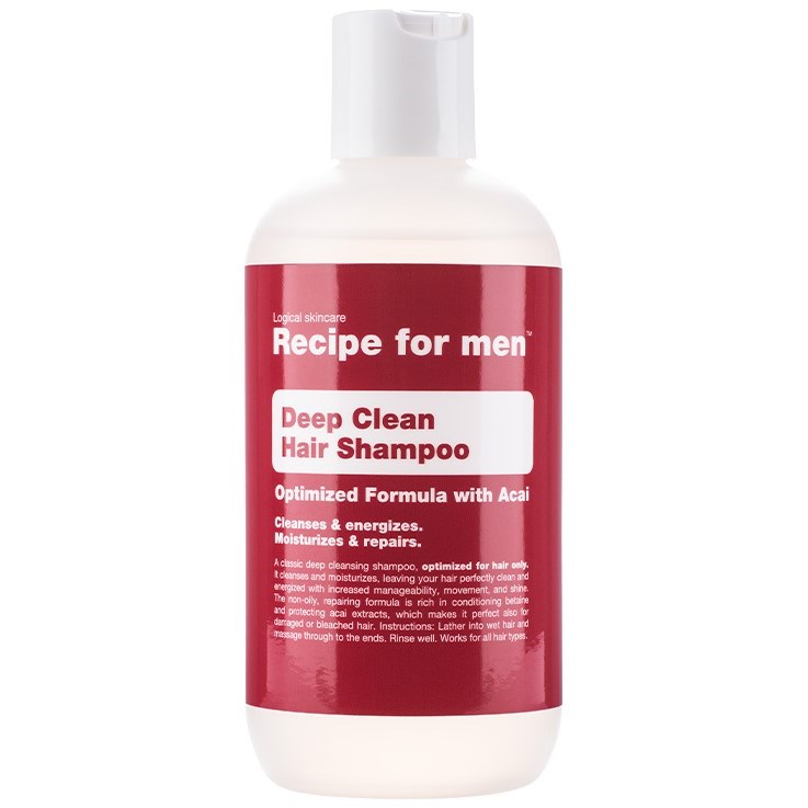 Läs mer om Recipe for men Deep Cleansing shampoo 250 ml