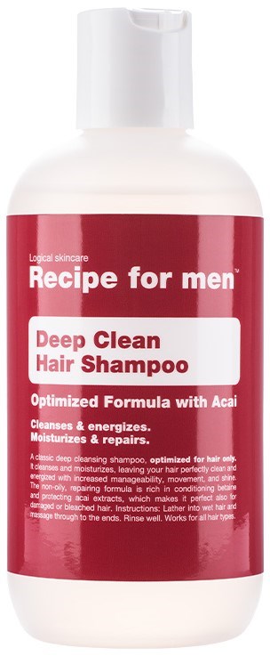 Recipe for men Deep Clean Hair Shampoo 250 ml