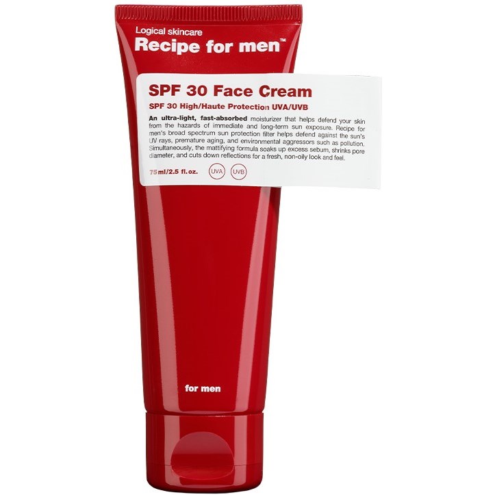 Recipe for men SPF 30 Face Cream 75 ml