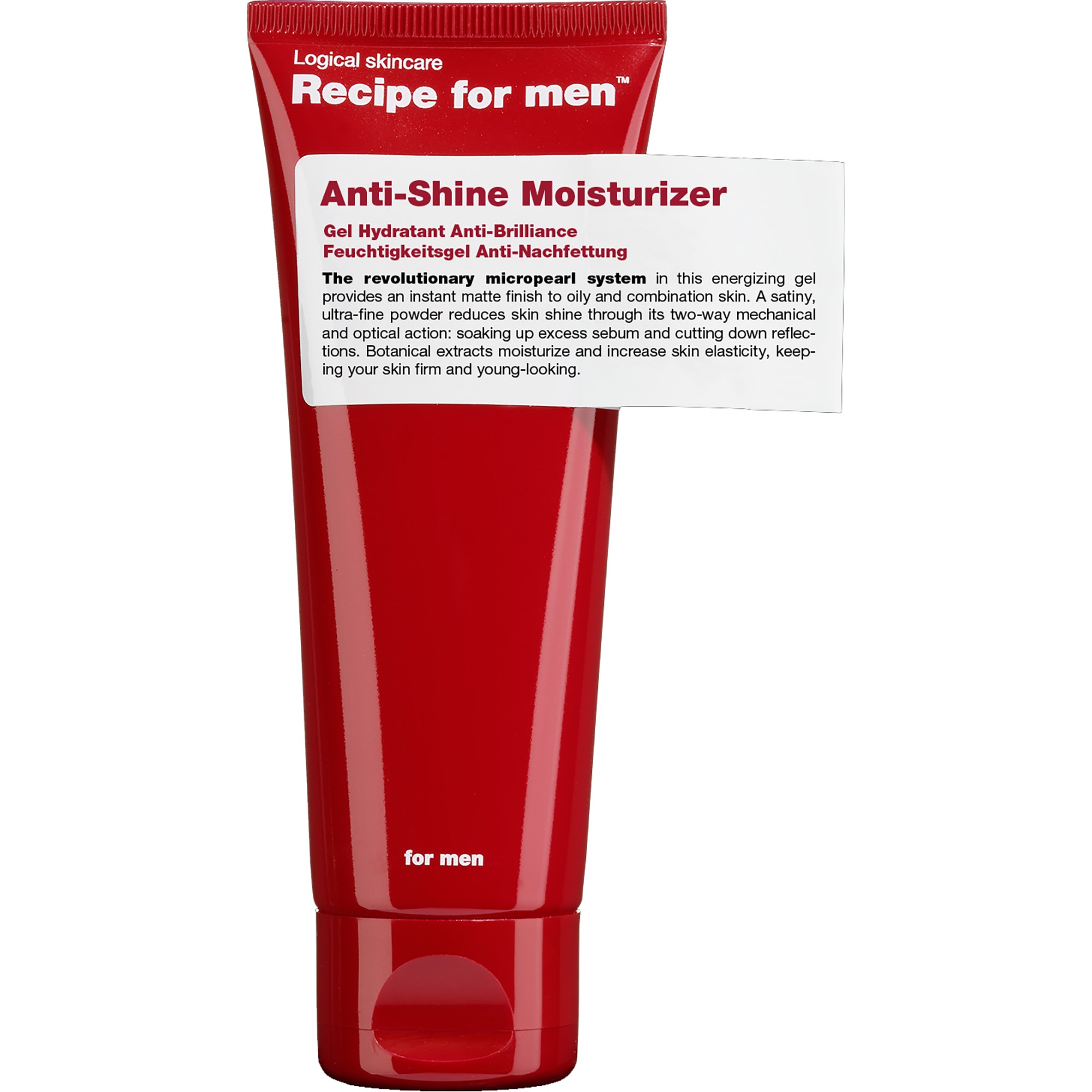 Recipe for men Anti-Shine Moisturizer 75 ml