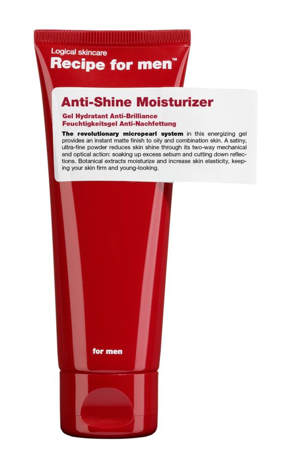 recipe for men anti shine moisturizer