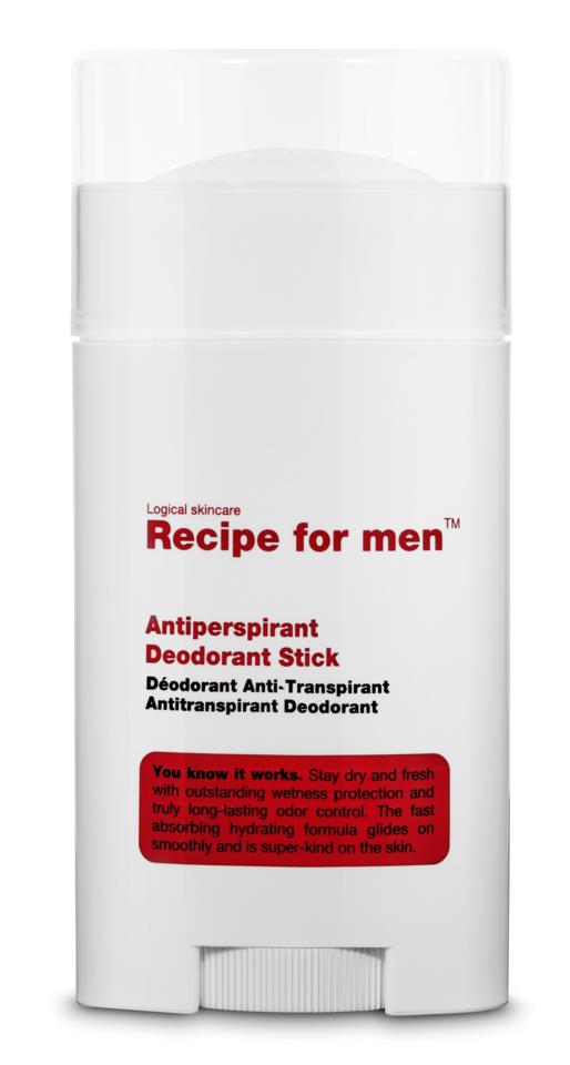 Recipe for men Antiperspirant Deodorant Stick 