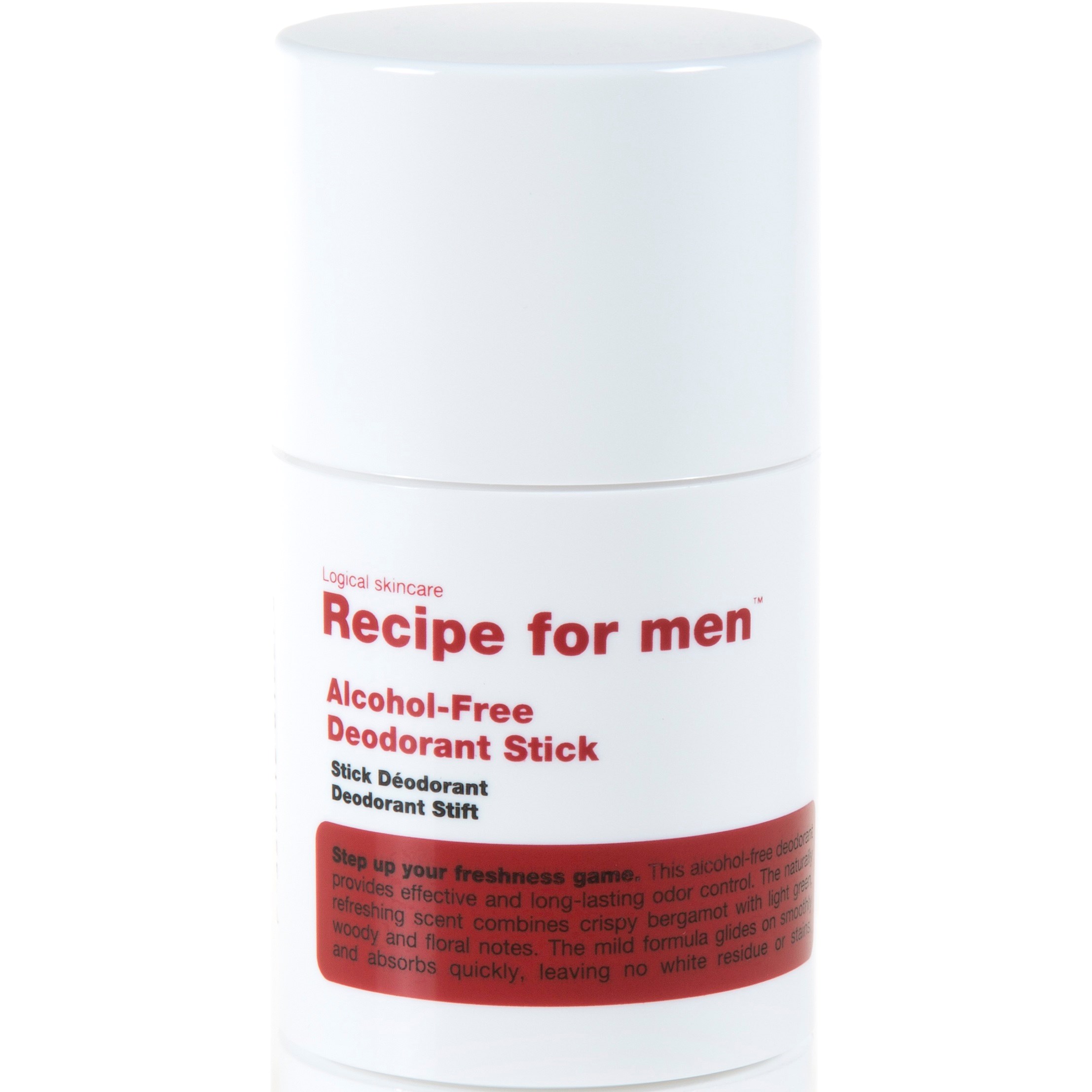 Recipe for men Deodorant Stick Alcohol-free 75 ml billede