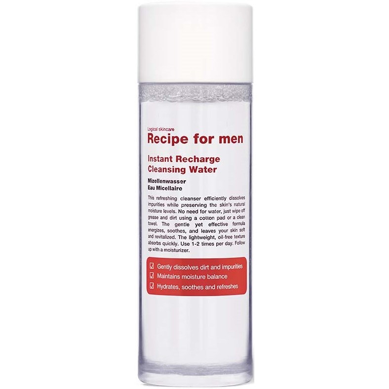 Läs mer om Recipe for men Instant Recharge Cleansing Water 100 ml
