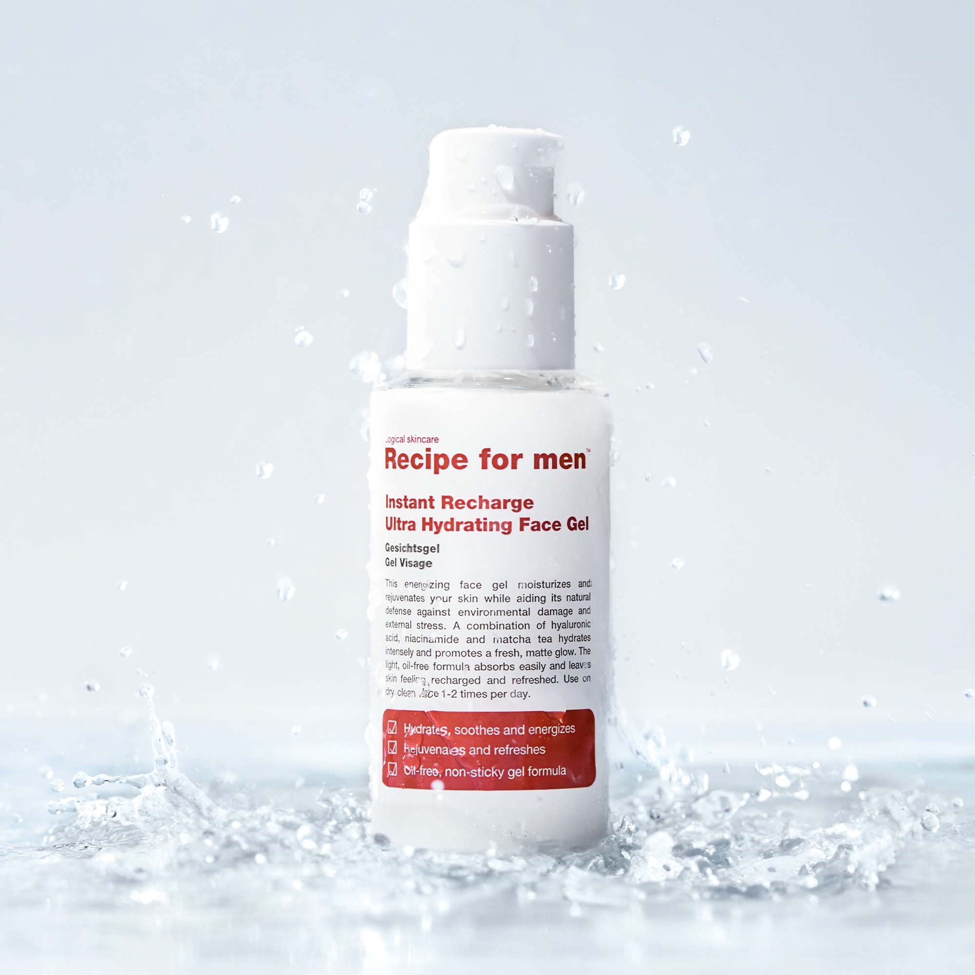 Alternativ bild 1 för Recipe For Men Instant Recharge Ultra Hydrating Face Gel