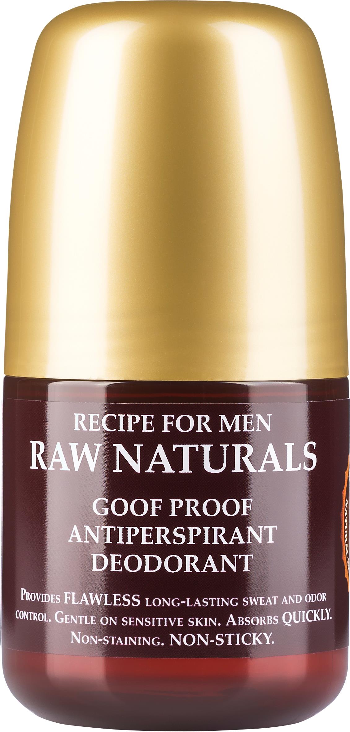 Raw Naturals Raw Naturals Recipe For Men Goof Proof Antiperspirant Deodorant 60 ml