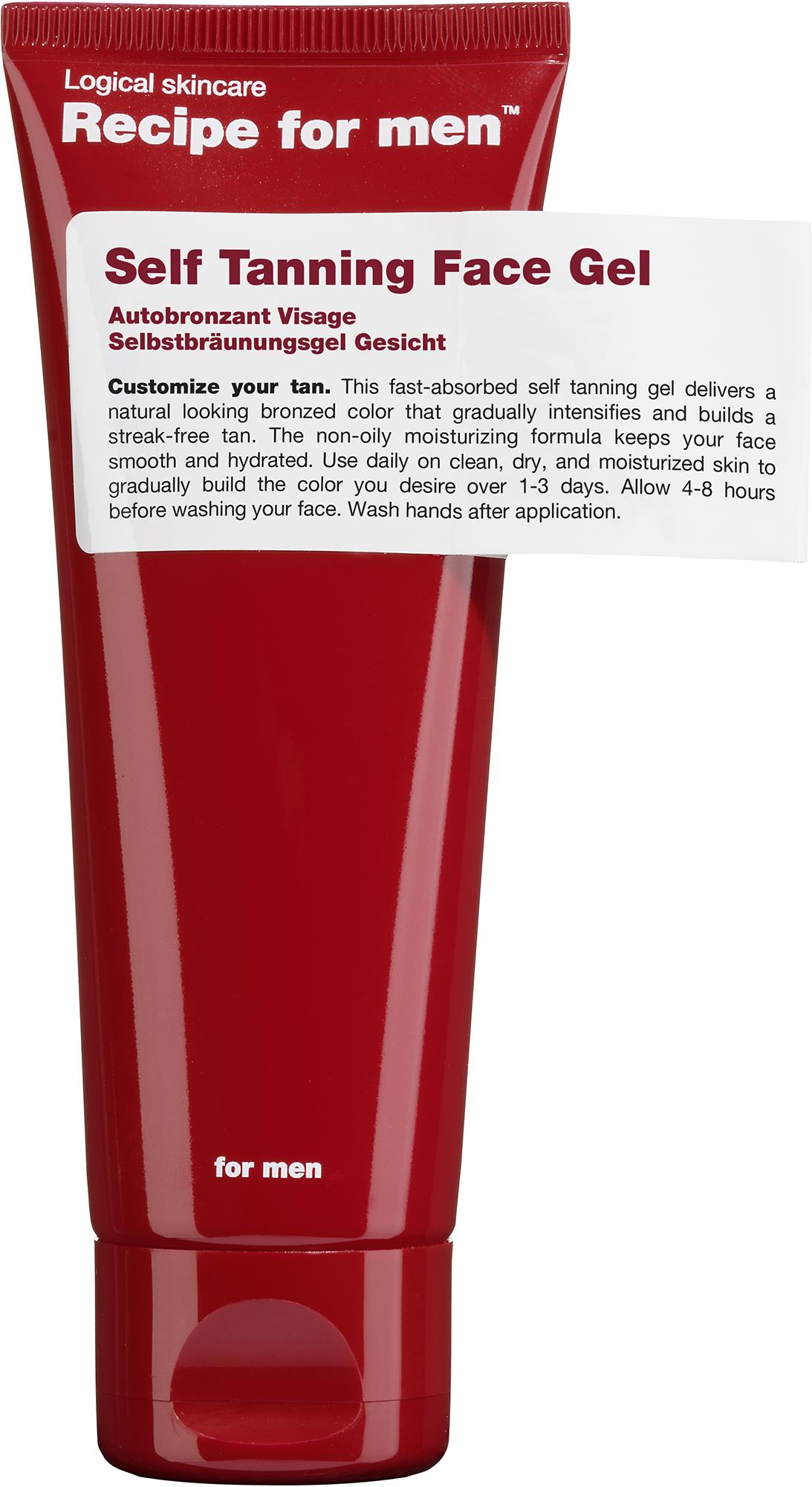 Recipe for men Self Tanning Face Gel 75 ml