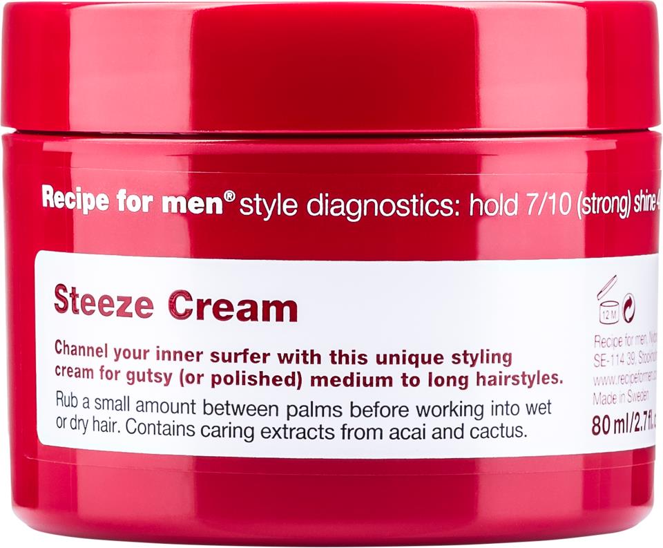 Recipe For Men Steeze Cream 80ml