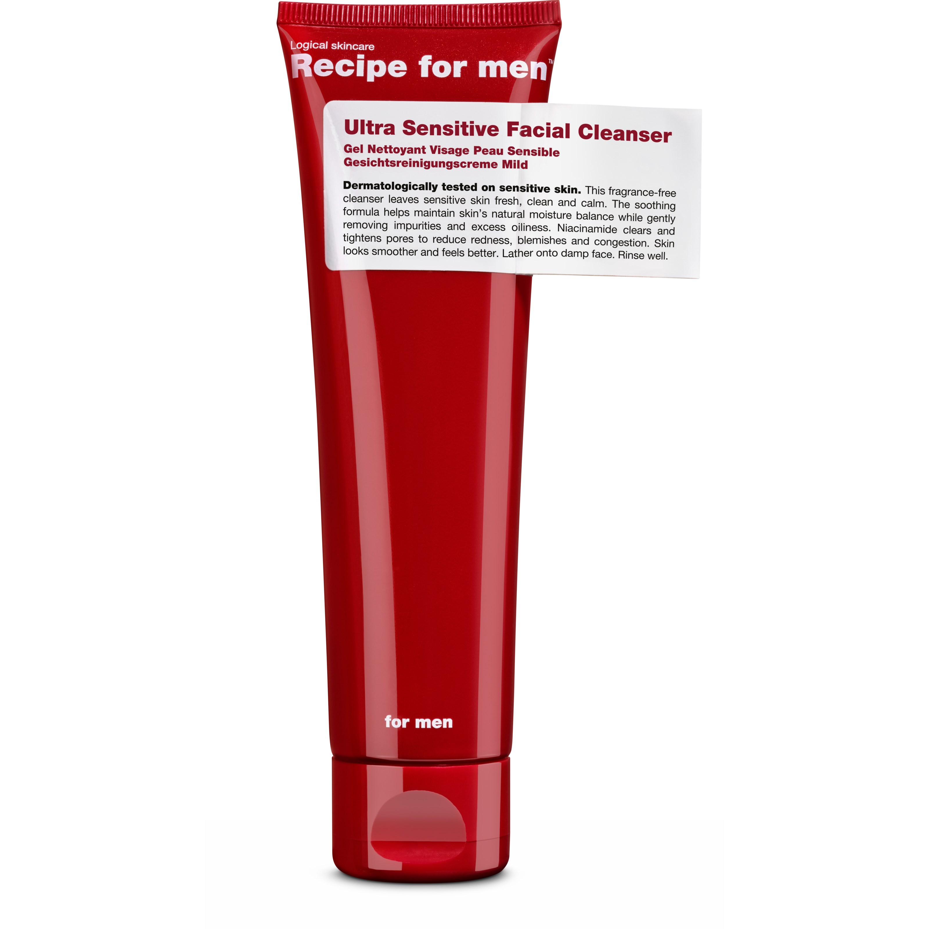 Recipe for men Delikatny żel do mycia twarzy 100 ml