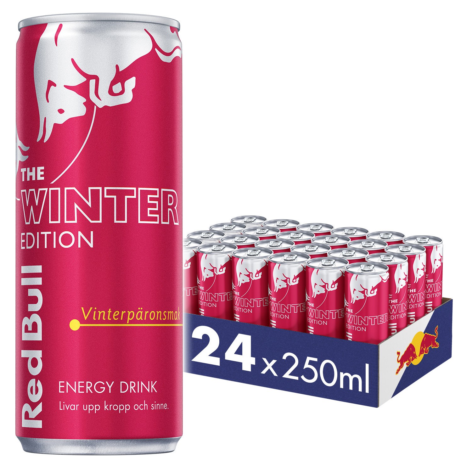 Läs mer om Red Bull Winter Edition Vinterpäron 24x250 ml