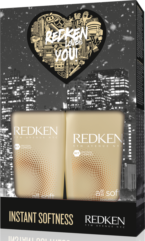 En eske med to flasker, bybildeskjor, et hjerte med graffiti og teksten 'Rekind You'.
